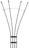 Achla FT37G Fan Trellis